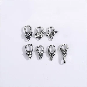 S925 Sterling Spring Fastener Connection Buckle Lobster Claw Clasp Accessories - Picture 1 of 23