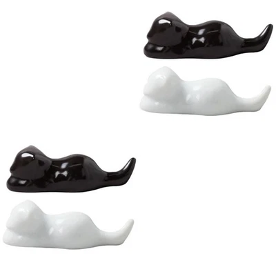  2 Pack Stäbchen Ablage Katzen Küchenutensilien Essstäbchenhalter - Bild 1 von 4