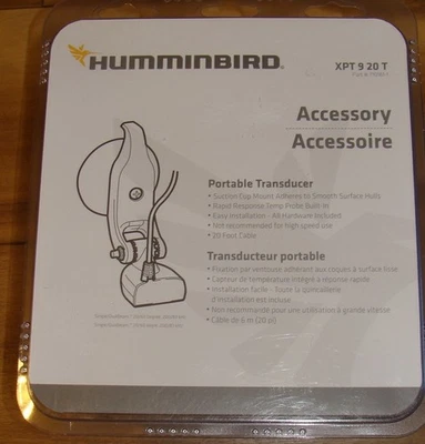 NIB, HUMMINBIRD XPT-9-20-T, 710161-1 PORTABLE TRANSDUCER - Image 1 of 4