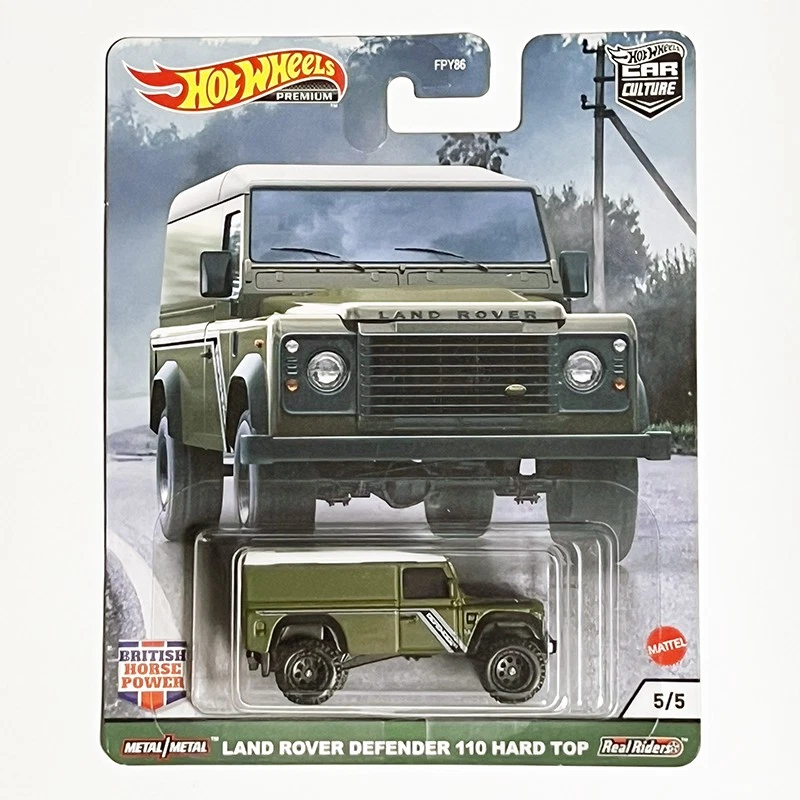 Hot Wheels Premium British Horse Power #5 Land Rover Defender 110 Hard Top FPY86 - Image 1 of 1