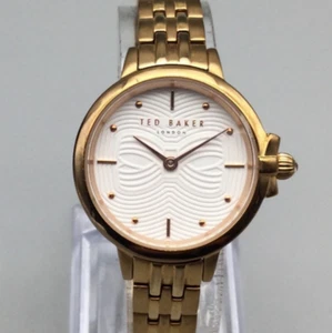Ted Baker Watch Women 29mm Rose Gold Tone Stainless New Battery 6.25" - Picture 1 of 14
