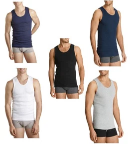Mens Bonds 4 Pack Singlets Chesty Navy White Black Cotton Vest Singlet S-4Xl - Picture 1 of 4