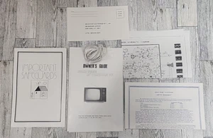 Gold Star Electronics 12" B&W Television Owners Manual, Schematics, Ear Bud, Etc - Picture 1 of 6