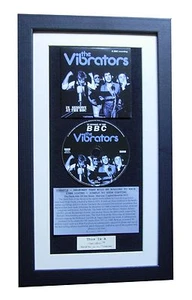 THE VIBRATORS+V2+BBC Sessions CLASSIC CD FRAMED PUNK DISPLAY+EXPRESS GLOBAL SHIP - Picture 1 of 2