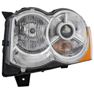 New Left Side Hid Head Lamp Lens and Housing Fits 2008-2010 Jeep Grand Cherokee - Picture 1 of 8