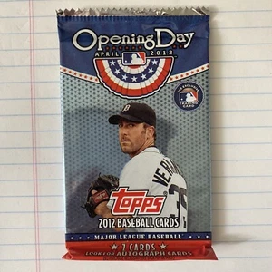 2012 Topps Opening Day Baseball 7 Card Sealed Pack - Picture 1 of 2