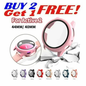 Glass Screen Protector For Samsung Galaxy Watch 4 5 6 7 / Active 2 PC Case Cover - Picture 1 of 23