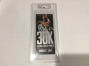 Dirk Nowitzki Signed 30K Ticket Slabbed Encapsulated Go Mavericks PSA DNA COA c - Picture 1 of 2