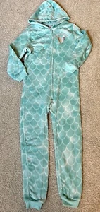 Children’s Place Girl’s “Mermaid at Heart” One Piece Hooded Pajamas Large 10/12 - Picture 1 of 5