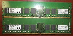 2 Kingston 4GB PC RAM Memory Sticks 1Rx8 PC4-2133P KVR21E15S8/4 Free Ship