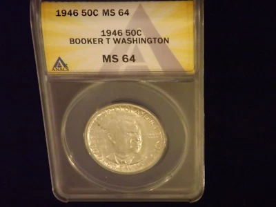 1946   50 C    BOOKER T WASHINGTON      ANACS   MS 64 - Image 1 of 2