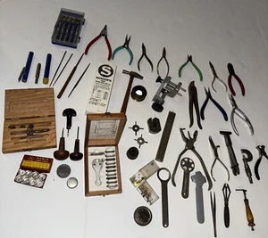 Relojero de colección Herramientas Relojeros HERRAMIENTAS PAQUETE LOTE ALICATES ARCHIVOS ¡Mucho más! - Imagen 1 de 24