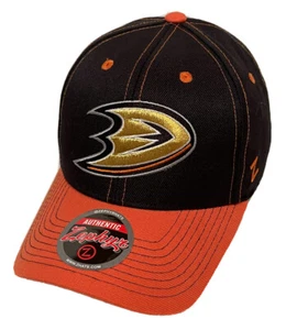 Zephyr NHL Anaheim Ducks "Staple" Curved Bill Adjustable Hat BRAND NWT - Picture 1 of 6