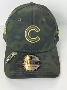 Chicago Cubs Fitted Hat Cap New Era Camo Med/Large Armed Forces Day Collection - Picture 1 of 7