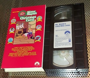 VHS MISTER MAGOO'S CHRISTMAS CAROL Jim Backus Morey Amsterdam Tested - Picture 1 of 2