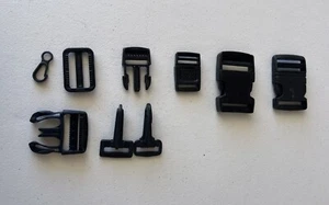 Lot of Buckles; Fittings and Tie Downs for Camping - Bild 1 von 2