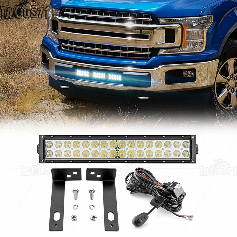 Kit de cables de montaje de rejilla inferior de barra de luz LED de 18"" para Ford F-150 Limited 2015-2020 Foto 1 de 4