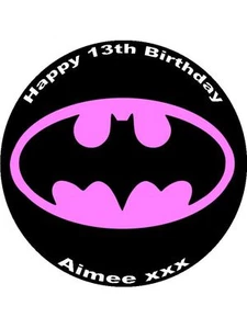 7,5 BATGIRL ESSBARER TORTENAUFLEGER ZUCKERGUSS GEBURTSTAG - Bild 1 von 1