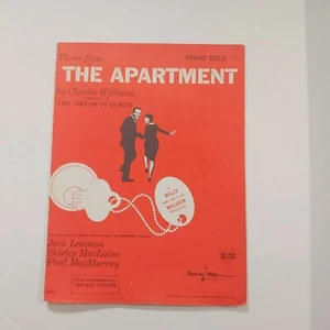 Theme From The Apartment Vintage Sheet Music Jack Lemmon Shirley MacLaine 1949 - Picture 1 of 4