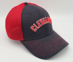 Cleveland Guardians Blue/Red Hat New Era 39Thirty Stretch Fit Size M/L Mesh Back - Picture 1 of 9