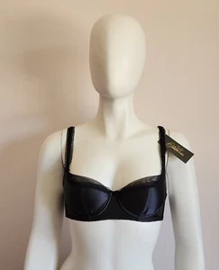 Dita Von Teese Ladies Sheer Witchery Satin Balconette Bra Size 10B 32B D56340 - Picture 1 of 5
