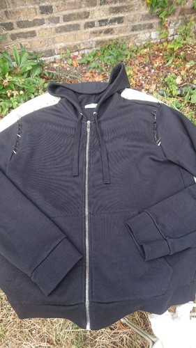 Felpa con cappuccio giacca Valentino nera con punte metalliche M