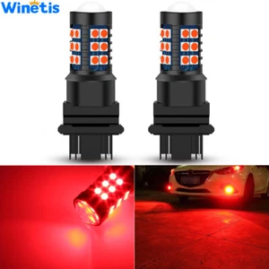 Winetis 2X 3156 3157 LED Bulbs Pure Red High Bright 3030 SMD Turn Signal Lights - Picture 1 of 8