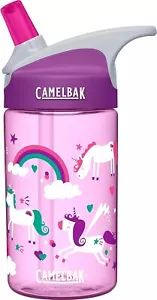 CamelBak Kids Eddy Water Bottle, 0.4 L, 12oz. Unicorn and Rainbows - Picture 1 of 3