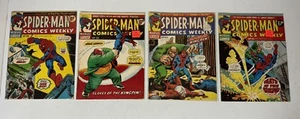 Spider-man Comics Weekly 4 Issue Lot UK England 1974 Kingpin Oversized Safe Ship - Picture 1 of 9
