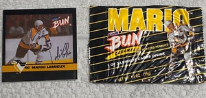 Mario Lemieux Clark Mario BUN Card and Wrapper !  Pittsburgh Penguins GREAT! - Picture 1 of 1