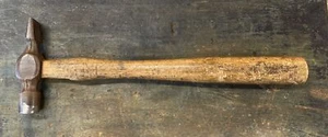 Vintage Solid Cast Steel Cross Pein Hammer 6oz 11” Long - Picture 1 of 8