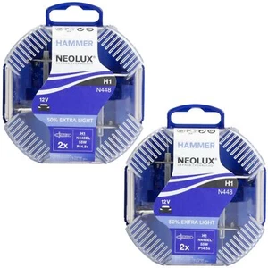 Neolux 4x H1 12V 55W Extra Luz Halogen-Birnen P14.5s P145s Kit Box Coche Lámpara - Imagen 1 de 3