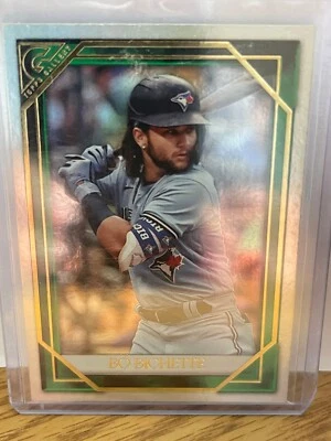 2021 Topps Gallery Bo Bichette Green Silver Border /125 Toronto Blue Jays - Image 1 of 2