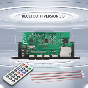 12V 40W Car Amplifier MP3 Decoder Board Bluetooth 5.0 TF USB FM Radio Module US - Picture 1 of 14