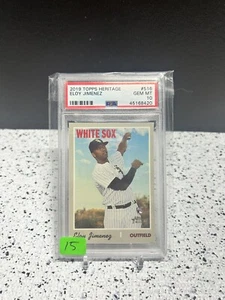 2019 Topps Heritage Eloy Jimenez #516 White Sox RC Rookie PSA 10 GEM MINT - Bild 1 von 2
