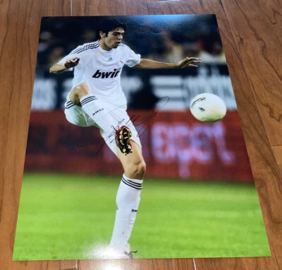 Foto firmada por Ricardo Kaka 11x14 Real Madrid con prueba Foto 1 de 3