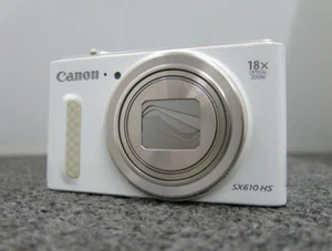 「Working ◯」Canon Digital Camera PowerShot SX610 HS 18x Optical Zoom w/battery WH - Picture 1 of 10