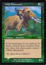 MTG - Nemesis - Wild Mammoth - Foil - Various Conditions