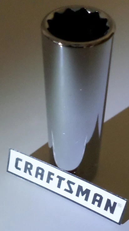 NEW Craftsman 1/2" Deep 12pt Socket, Choose a Size: 14-27mm Metric, 12-point - Image 1 of 1