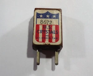 FT-243 Radio Crystal - .093 Pins - 8672 KHz - U.S. Crystal - Zdjęcie 1 z 1