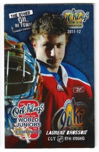 2011-12 Edmonton Oil Kings WHL Hockey Schedule (Front Picture Laurent Brossoit) - Picture 1 of 1