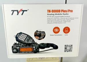 NEW TYT TH-9000D Plus VHF 200 Channels 50W Mobile Radio - Zdjęcie 1 z 1