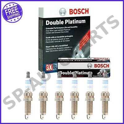 Bujía doble platino Bosch 6 piezas para BMW 135i 335i 435i 535i 640i X1 X3 X4 Foto 1 de 2