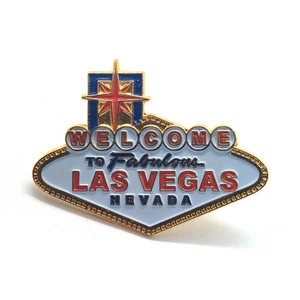 Welcome To Fabulous Las Vegas Nevada Pin Vintage Casino Travel Souvenir Gift - Picture 1 of 3