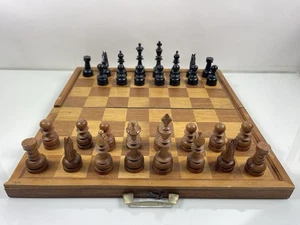 Vintage Chess Philippines Kamagong Wood Staunton 31 Pieces Box READ⬇️ - Bild 1 von 16
