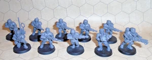 Warhammer 40k Cadian Infantry Squad (x10) Assembled OOP - Picture 1 of 4