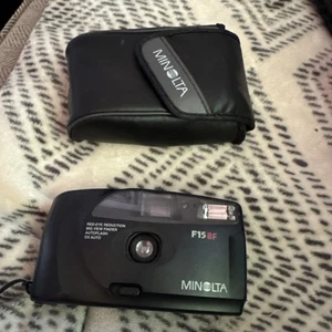 Minolta F15BF Point & Shoot 35mm Film Camera Red Eye Reduction - FILM untested - Picture 1 of 5