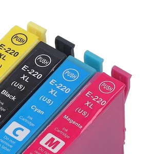 4Pcs Ink Cartridges Compatible Refill Replacement 4 Colors BK C M Y For⊹ - Picture 1 of 12