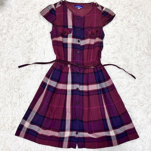 Abito camicia manica corta Burberry etichetta blu 38