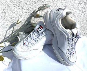 FILA DISRUPTOR Sneaker Low Top Schnürer Streetwear Profilsohle Gr. 42,5 weiss - Bild 1 von 7